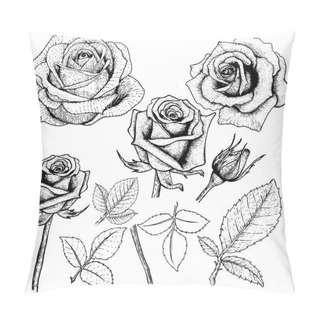 Personality  Drawing Rose Set  Pillow Covers