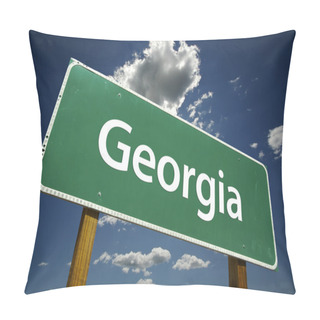 Personality  Georgia Green Road Sign Pillow Covers