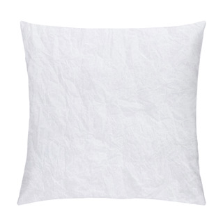 Personality  Paper Texture. Crumpled Sheet Of White Paper Pillow Covers