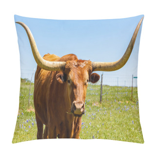 Personality  Beautiful Longhorn Bull Pillow Covers
