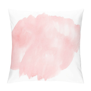 Personality  Abstract Pink Watercolor On White Background.The Color Splashing On The Paper. Hand Drawn Template For Design And Text. Pillow Covers