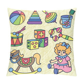 Personality  Children Toys Cartoon Icons Pillow Covers