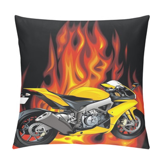 Personality  My Original Motorbike Design Pillow Covers