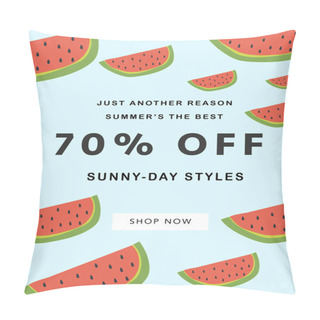 Personality  Sale Banner With Seventy Percent Off Pillow Covers