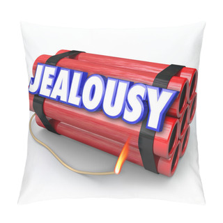 Personality  Jealousy Word On A Time Bomb Pillow Covers