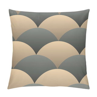 Personality  Ornate Geometric Petals Grid, Abstract Vector Seamless Pattern B Pillow Covers