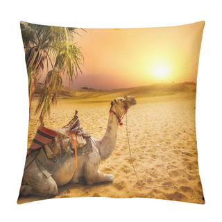 Personality  Camel Under Palm Pillow Covers