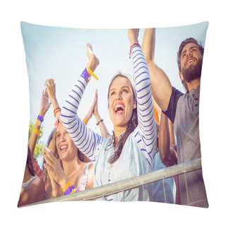Personality  Excited Music Fans Up The Front Pillow Covers