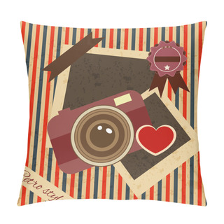 Personality  Vintage Background Vector Illustration   Pillow Covers