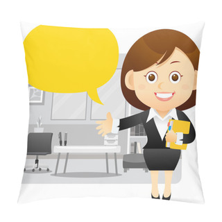 Personality  Beautiful Business Woman Pillow Covers