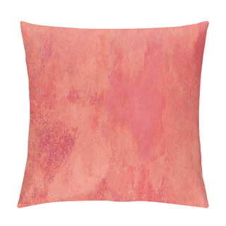 Personality  Living Coral Trendy Color2019. The Texture Of Natural Stone Coral Color. Home Decor. Coral Abstract Background Pillow Covers