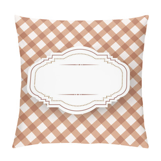 Personality  Vintage Frame Template, Vector Design Pillow Covers