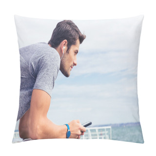 Personality  Sports Man Standing Near Sea Outdoors Pillow Covers