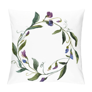 Personality  Watercolor Petunia  Flower  Wreath Pillow Covers