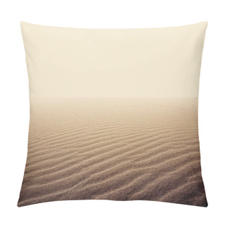Personality  Sand On The Dry Desert. Pillow Covers