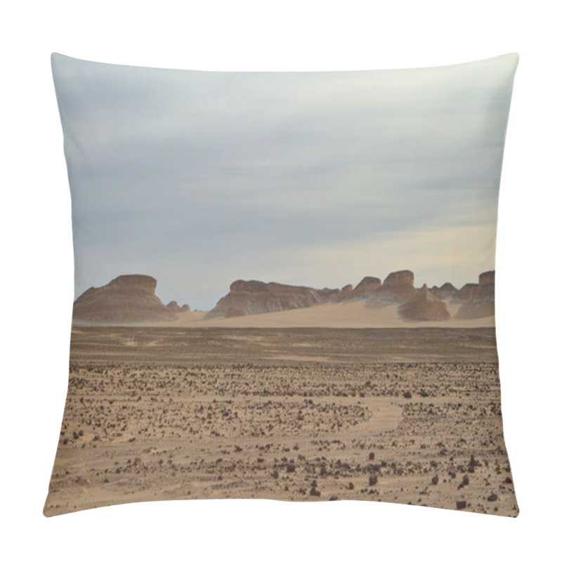 Personality  The White Desert at Farafra in the Sahara of Egypt pillow covers