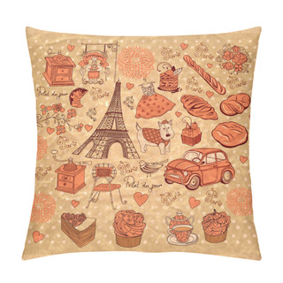 Personality  Landmarks Of Paris Pillow Covers