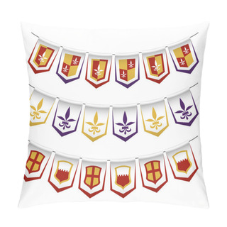 Personality  Heraldic Bunting Flags Pillow Covers