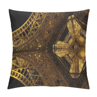 Personality  Paris, France, March 27 2017: Eiffel Tower With Night Illumination Pillow Covers