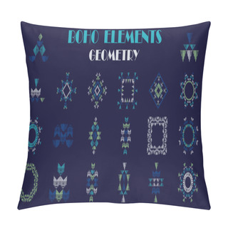 Personality  Set: Aztec Elements. Ethnic Boho Ornament. Pillow Covers