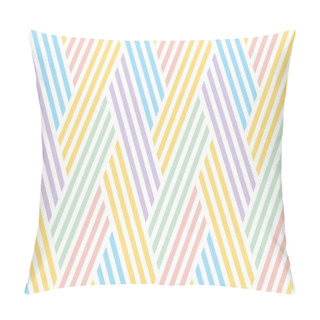 Personality  Seamless Striped Pattern. The Yellow And Blue Summer Pattern With Stripes. Motif For Surface Design, For Wallpapers, Pattern Fills, Web Page Backgrounds, Surface Textures. Pillow Covers