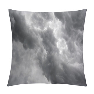 Personality Shot Of The Dark Ominous Clouds - Raiyn Clouds Pillow Covers