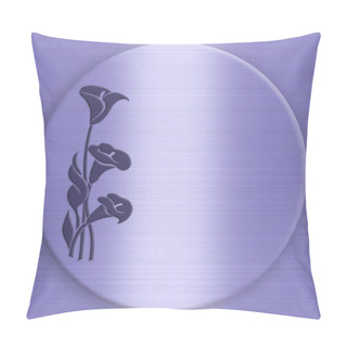 Personality  Wedding Invitation Blue Calla Lilies Pillow Covers
