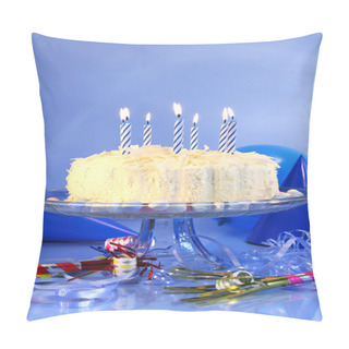 Personality  Blue Birthday Celebrations Pillow Covers