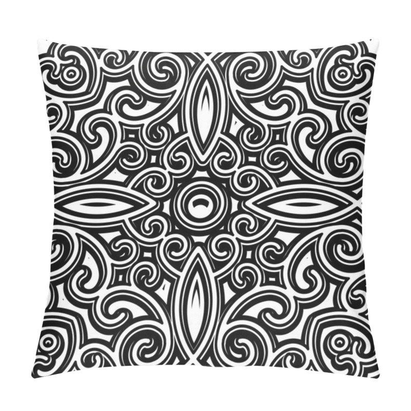 Personality  Black and white vintage pattern pillow covers