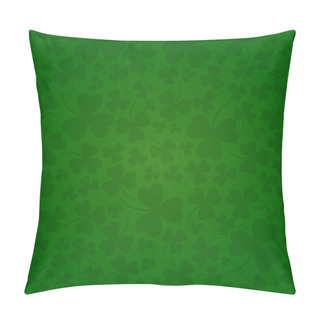 Personality  Vector Saint Patrick's Day Seamless Shamrock Background Pillow Covers