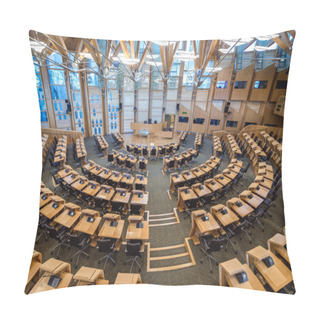 Personality  Aerial View Of Main Chamber Of Scottish Parliament In Edinburgh City, UK Pillow Covers