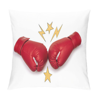 Personality  Red Boxing Gloves  Pillow Covers