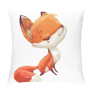 Personality  Cute Watercolor Fox Pillow Covers