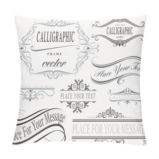 Personality  Calligraphic Frames Set Pillow Covers
