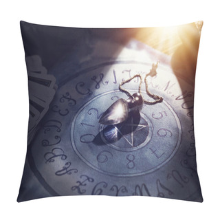Personality  Crystal Pendulum On A Board Pillow Covers