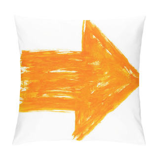 Personality  Orange Arrow Sign Pillow Covers