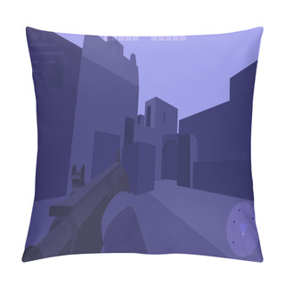 Personality  Vector Game Platforms On Dark Landscape Pillow Covers