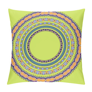 Personality  Set Of Round Geometrical Frames, Circle Border Ornament, Vector Pillow Covers