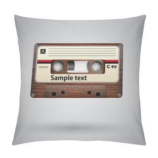 Personality  Audio Cassette. Vector Illustration. Pillow Covers