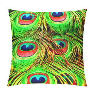 Personality  Beautiful Exotic Peacock Feathers Pillow Covers
