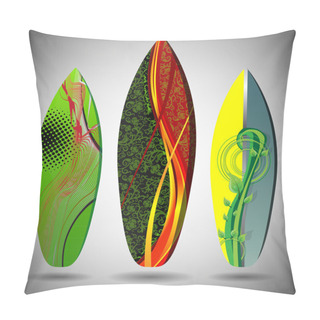 Personality  Vector Surfboards Design Pillow Covers