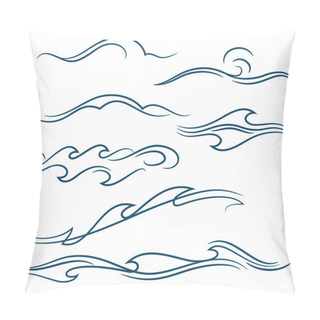 Personality  Simple Waves Set Pillow Covers