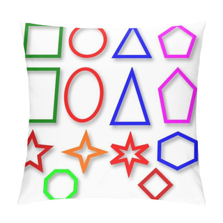 Personality  Various Colorful Geometric Shapes Pillow Covers