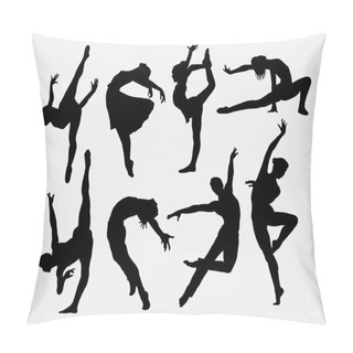 Personality  Dancer Male And Female Silhouettes Pillow Covers