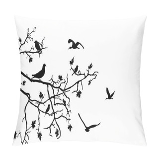 Personality  Birds On Branch Pillow Covers