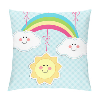 Personality  Baby Background 4 Pillow Covers