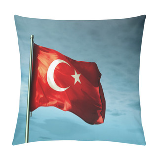 Personality  Turkey Flag Waving On The Wind Pillow Covers
