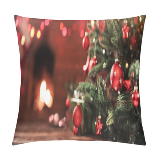 Personality  Christmas Tree With Decorations  Pillow Covers