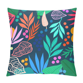 Personality  Colorful Tropical Rainforest. Pillow Covers