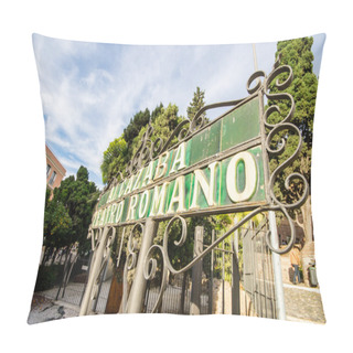 Personality  Old Roman Theatre In Malaga, Spain Pillow Covers
